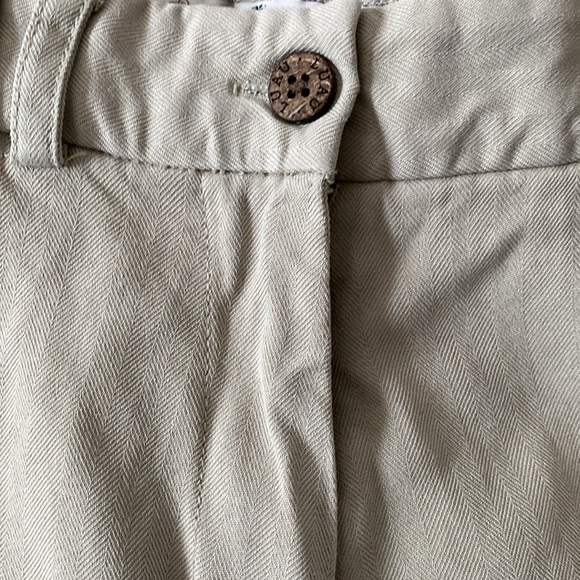 Vintage Luau High Rise Bermuda Silk Mom Shorts Khaki Size 10 - Picture 4 of 8